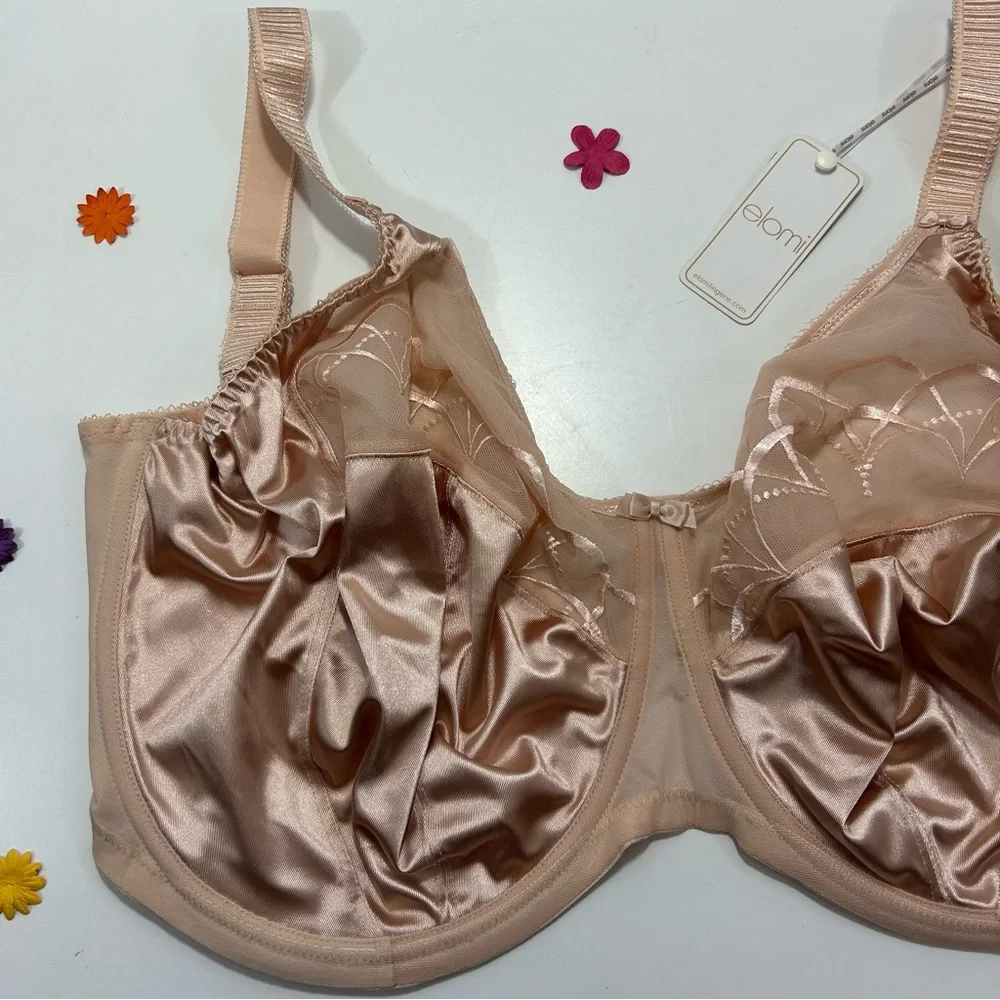 Elomi Cate Full Figure Non-Padded Underwire Bra 38K NWT - Picture 2 of 4